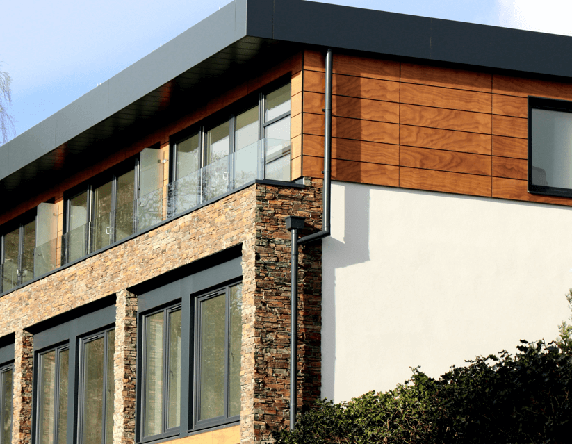 Commercial aluminum window with ultra-clear hollow glass