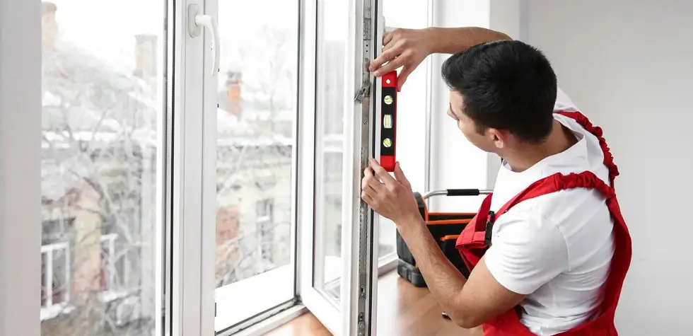 Installation of aluminum Windows